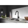 image:imageGourmetier LS8727DL Concord SingleHandle PullDown Kitchen Faucet Matte BlackChromeMatte BlackPolished Chrome