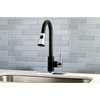 image:imageGourmetier LS8727DL Concord SingleHandle PullDown Kitchen Faucet Matte BlackChromeMatte BlackPolished Chrome