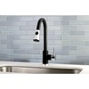 image:imageGourmetier LS8727DL Concord SingleHandle PullDown Kitchen Faucet Matte BlackChromeMatte BlackPolished Chrome