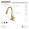 image:imageGourmetier LS8727DL Concord SingleHandle PullDown Kitchen Faucet Matte BlackChromeNaples Bronze