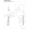 image:imageGourmetier LS8727DL Concord SingleHandle PullDown Kitchen Faucet Matte BlackChromeNaples Bronze