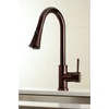 image:imageGourmetier LS8727DL Concord SingleHandle PullDown Kitchen Faucet Matte BlackChromeOil Rubbed Bronze