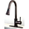 image:imageGourmetier LS8727DL Concord SingleHandle PullDown Kitchen Faucet Matte BlackChromeOil Rubbed Bronze