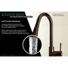 image:imageGourmetier LS8727DL Concord SingleHandle PullDown Kitchen Faucet Matte BlackChromeOil Rubbed Bronze