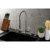 image:imageGourmetier LS8777DKL Kaiser SingleHandle PreRinse Kitchen Faucet Matte BlackPolished ChromeBrushed Nickel
