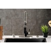 image:imageGourmetier LS8777DKL Kaiser SingleHandle PreRinse Kitchen Faucet Matte BlackPolished ChromeMatte BlackBrushed Nickel