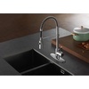 image:imageGourmetier LS8777DKL Kaiser SingleHandle PreRinse Kitchen Faucet Matte BlackPolished ChromePolished Chrome