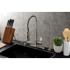 image:imageGourmetier LS8777DPL Paris SingleHandle PreRinse Kitchen Faucet Matte BlackPolished ChromeBrushed Nickel