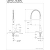 image:imageGourmetier LS8777DPL Paris SingleHandle PreRinse Kitchen Faucet Matte BlackPolished ChromeBrushed Nickel