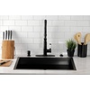 image:imageGourmetier LS8777DPL Paris SingleHandle PreRinse Kitchen Faucet Matte BlackPolished ChromeMatte Black