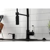 image:imageGourmetier LS8777DPL Paris SingleHandle PreRinse Kitchen Faucet Matte BlackPolished ChromeMatte Black