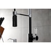 image:imageGourmetier LS8777DPL Paris SingleHandle PreRinse Kitchen Faucet Matte BlackPolished ChromeMatte BlackPolished Chrome