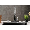 image:imageGourmetier LS8777DPL Paris SingleHandle PreRinse Kitchen Faucet Matte BlackPolished ChromeMatte BlackPolished Chrome