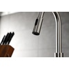 image:imageGourmetier LS8783CTL Continental SingleHandle PullDown Kitchen Faucet Brushed BrassBrushed Nickel