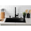 image:imageGourmetier LS8783CTL Continental SingleHandle PullDown Kitchen Faucet Brushed BrassMatte Black