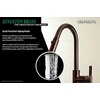 image:imageGourmetier LS8783CTL Continental SingleHandle PullDown Kitchen Faucet Brushed BrassOil Rubbed Bronze