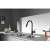 image:imageGourmetier LS8783CTL Continental SingleHandle PullDown Kitchen Faucet Brushed BrassOil Rubbed Bronze