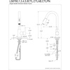 image:imageGourmetier LS8783CTL Continental SingleHandle PullDown Kitchen Faucet Brushed BrassOil Rubbed Bronze