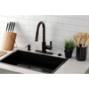 image:imageGourmetier LS8783CTL Continental SingleHandle PullDown Kitchen Faucet Brushed BrassOil Rubbed Bronze