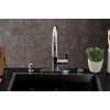 image:imageGourmetier LS8783CTL Continental SingleHandle PullDown Kitchen Faucet Brushed BrassPolished Chrome