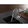 image:imageGourmetier LS8783CTL Continental SingleHandle PullDown Kitchen Faucet Brushed BrassPolished Chrome