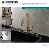 image:imageGourmetier LS8783CTL Continental SingleHandle PullDown Kitchen Faucet Brushed BrassPolished Chrome
