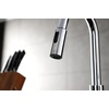 image:imageGourmetier LS8783CTL Continental SingleHandle PullDown Kitchen Faucet Brushed BrassPolished Chrome