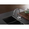image:imageGourmetier LS8783CTL Continental SingleHandle PullDown Kitchen Faucet Brushed BrassPolished Chrome