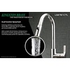 image:imageGourmetier LS8783CTL Continental SingleHandle PullDown Kitchen Faucet Brushed BrassPolished Chrome