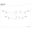 image:imageKingston Brass KSSL154 Steeloom 9 amp 12 Supply Line Male 38 UNF x Male 12 NPSM Stainless Steel