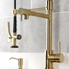 image:imageKingston Brass LS8508DL Concord SingleHandle PreRinse Kitchen Faucet Brushed NickelBrushed Brass