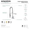 image:imageKingston Brass LS8508DL Concord SingleHandle PreRinse Kitchen Faucet Brushed NickelMatte Black