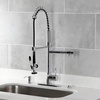 image:imageKingston Brass LS8508DL Concord SingleHandle PreRinse Kitchen Faucet Brushed NickelPolished Chrome