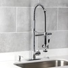 image:imageKingston Brass LS8508DL Concord SingleHandle PreRinse Kitchen Faucet Brushed NickelPolished Chrome