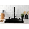 image:imageKingston Brass LS8773DL Concord PreRinse Kitchen Faucet Brushed Brass 981 x 8 x 1963Matte Black