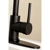 image:imageKingston Brass LS8773DL Concord PreRinse Kitchen Faucet Brushed Brass 981 x 8 x 1963Matte Black