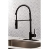 image:imageKingston Brass LS8773DL Concord PreRinse Kitchen Faucet Brushed Brass 981 x 8 x 1963Naples Bronze