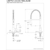 image:imageKingston Brass LS8773DL Concord PreRinse Kitchen Faucet Brushed Brass 981 x 8 x 1963Oil Rubbed Bronze