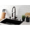 image:imageKingston Brass LS8773DL Concord PreRinse Kitchen Faucet Brushed Brass 981 x 8 x 1963Oil Rubbed Bronze