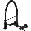 image:imageGourmetier GS8180DL Concord 2Handle Wall Mount PullDown Kitchen Faucet Matte BlackMatte Black