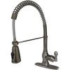 image:imageGourmetier GSY8898ACL American Classic SingleHandle PreRinse Kitchen Faucet Brushed NickelBlack Stainless