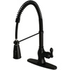 image:imageGourmetier GSY8898ACL American Classic SingleHandle PreRinse Kitchen Faucet Brushed NickelMatte Black