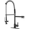 image:imageGourmetier LS8500CTL Continental SingleHandle PreRinse Kitchen Faucet Matte BlackMatte Black