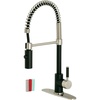 image:imageGourmetier LS8777DKL Kaiser SingleHandle PreRinse Kitchen Faucet Matte BlackPolished ChromeMatte BlackBrushed Nickel