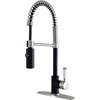 image:imageGourmetier LS8777DPL Paris SingleHandle PreRinse Kitchen Faucet Matte BlackPolished ChromeMatte BlackSatin Nickel