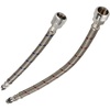 image:imageKingston Brass KSSL154 Steeloom 9 amp 12 Supply Line Male 38 UNF x Male 12 NPSM Stainless Steel