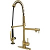 image:imageKingston Brass LS8508DL Concord SingleHandle PreRinse Kitchen Faucet Brushed NickelBrushed Brass