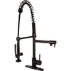 image:imageKingston Brass LS8508DL Concord SingleHandle PreRinse Kitchen Faucet Brushed NickelOil Rubbed Bronze
