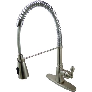 image:imageGourmetier GSY8898ACL American Classic SingleHandle PreRinse Kitchen Faucet Brushed NickelBrushed Nickel