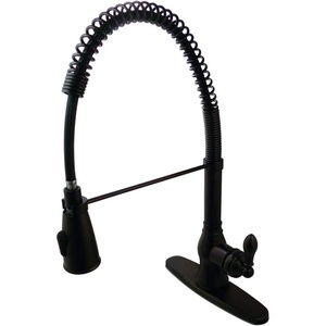 image:imageGourmetier GSY8898ACL American Classic SingleHandle PreRinse Kitchen Faucet Brushed NickelOil Rubbed Bronze